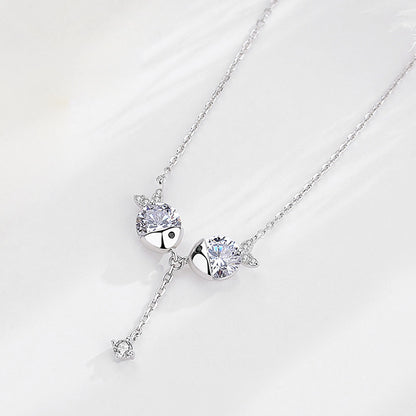 Zirkonia Halskette – Elegante Damen Halskette mit funkelnden Zirkonia-Steine