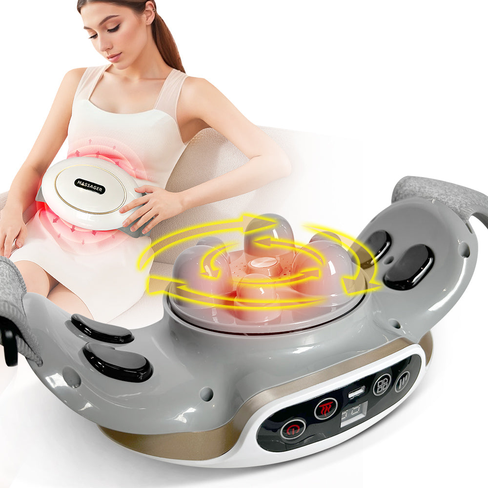 Automatisches Bauchmassagegerät - Vielseitig für Taille, Bauch, Rücken, Nacken und Beine - 3 Modi für Zuhause oder Büro
