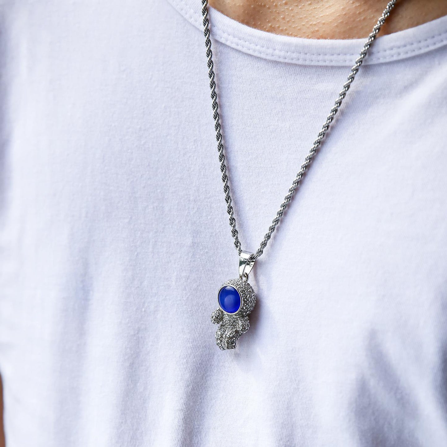 Wandernde Erde Anhänger-Halskette