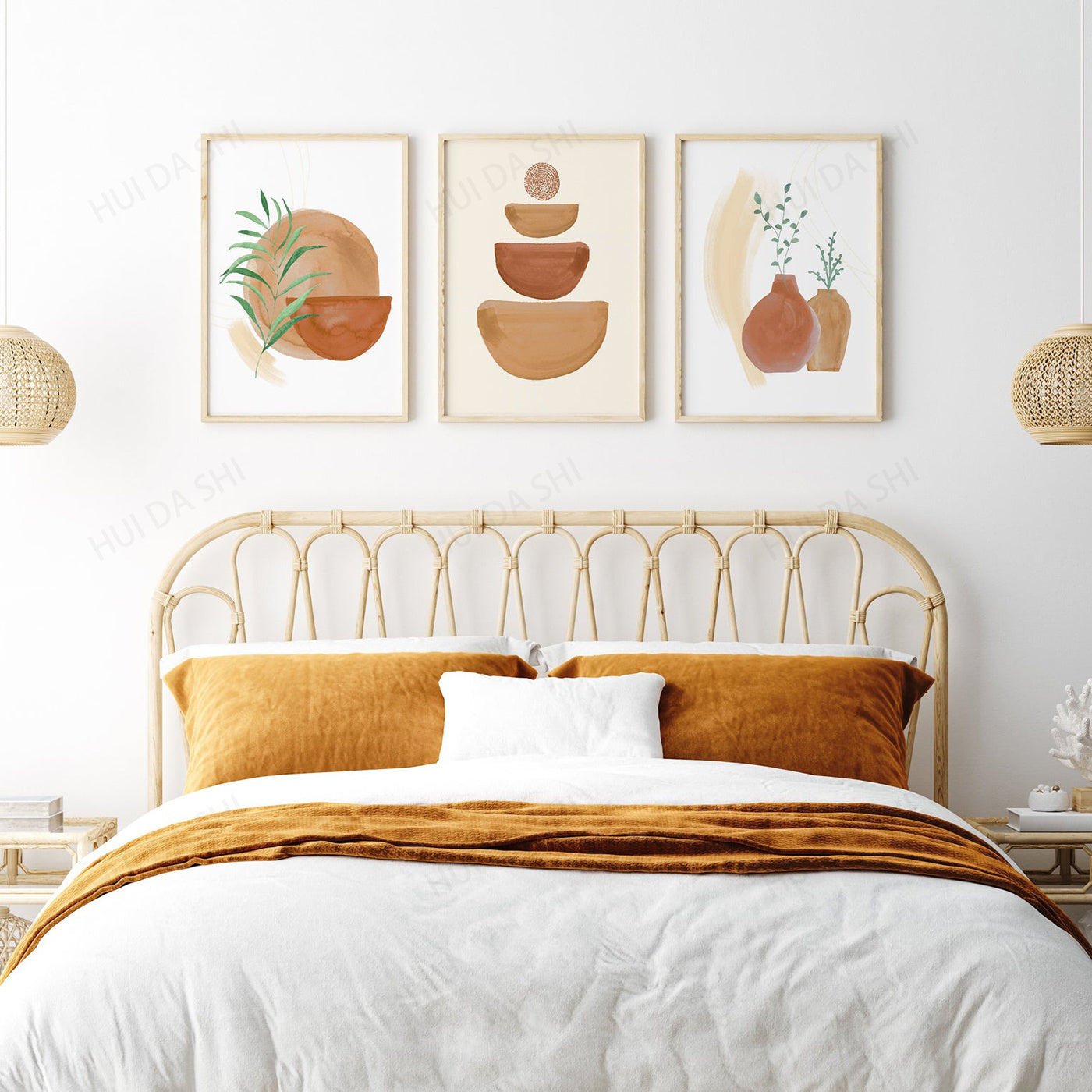 Boho Wandbild Leinwan