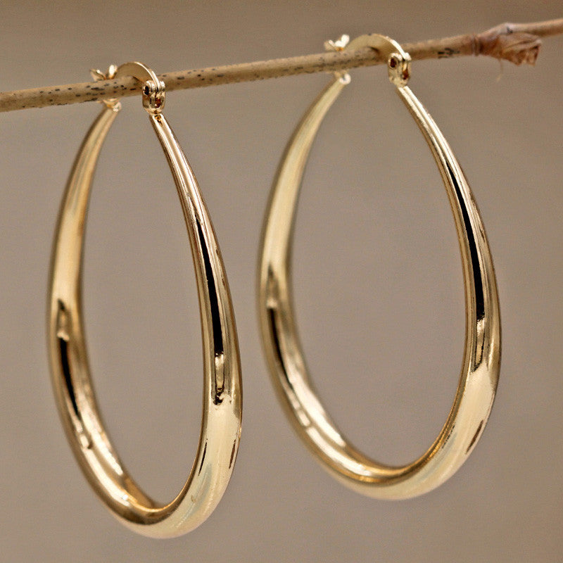 Geometrische Ovale Ohrringe – Moderne Damen Ohrringe