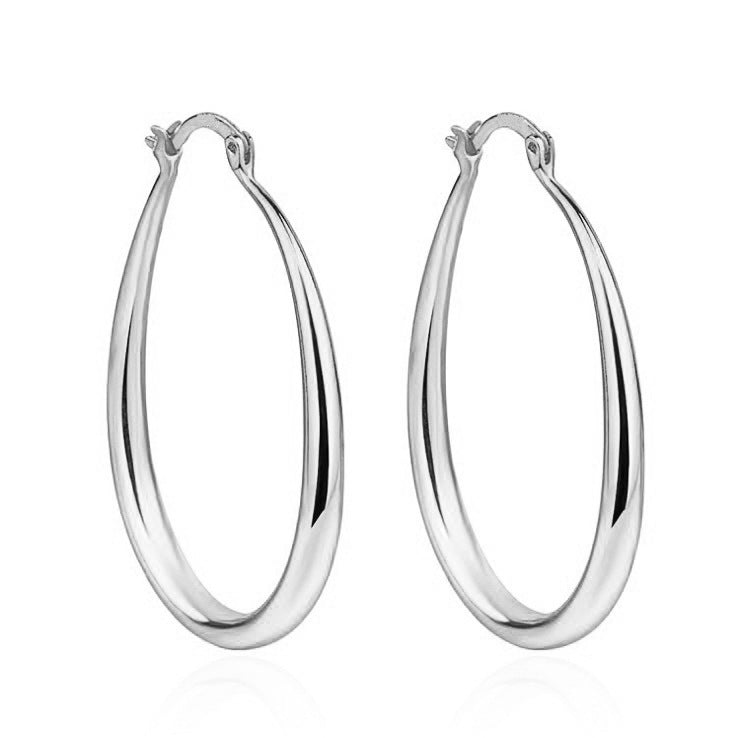 Geometrische Ovale Ohrringe – Moderne Damen Ohrringe