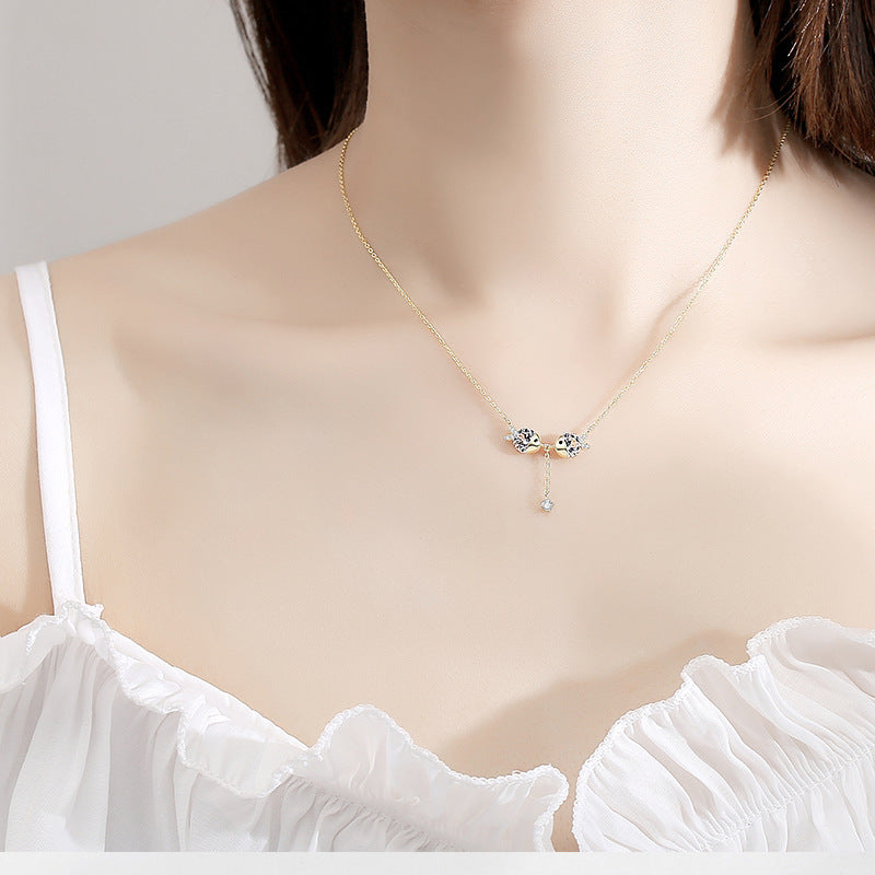 Zirkonia Halskette – Elegante Damen Halskette mit funkelnden Zirkonia-Steine