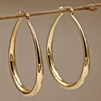 Geometrische Ovale Ohrringe – Moderne Damen Ohrringe