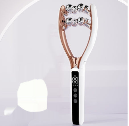 EMS V-Roller Gesichtsmassagegerät – Face Lifting mit Mikrostrom & Rot-Blau-Licht