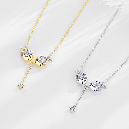 Zirkonia Halskette – Elegante Damen Halskette mit funkelnden Zirkonia-Steine