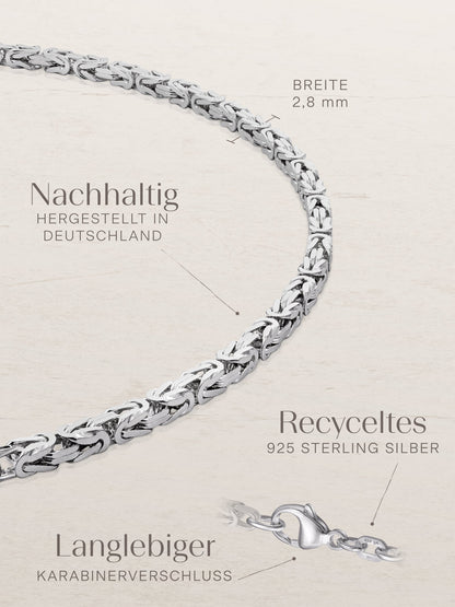 Armband Königskette Silber