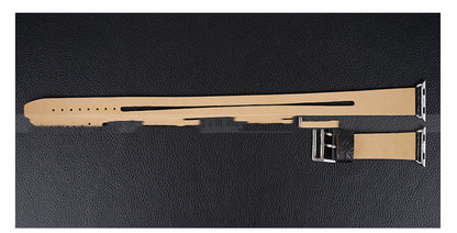 Leder Armbanduhr mit Blattmuster – Vintage-Design & atmungsaktives Band