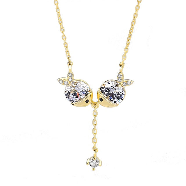 Zirkonia Halskette – Elegante Damen Halskette mit funkelnden Zirkonia-Steine