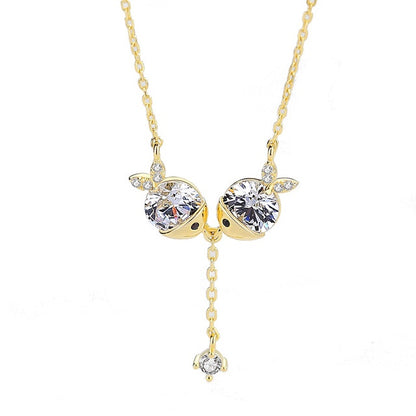 Zirkonia Halskette – Elegante Damen Halskette mit funkelnden Zirkonia-Steine