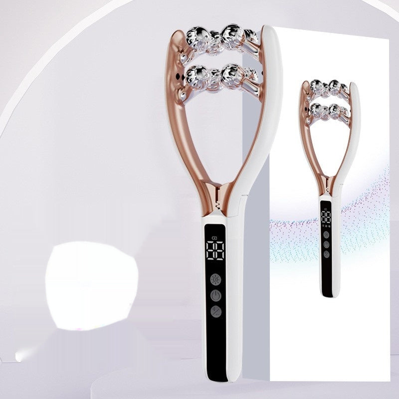 EMS V-Roller Gesichtsmassagegerät – Face Lifting mit Mikrostrom & Rot-Blau-Licht