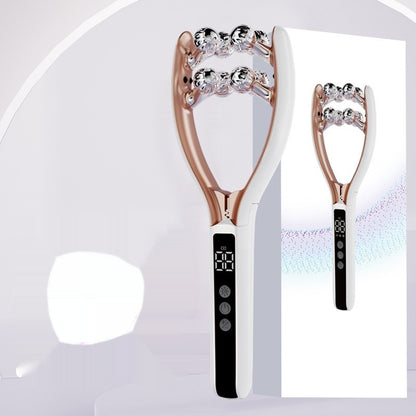 EMS V-Roller Gesichtsmassagegerät – Face Lifting mit Mikrostrom & Rot-Blau-Licht