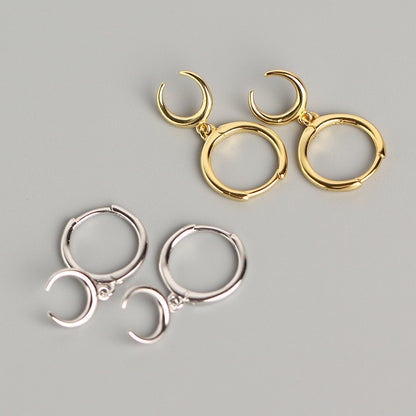 Crescent earrings moon earrings earrings