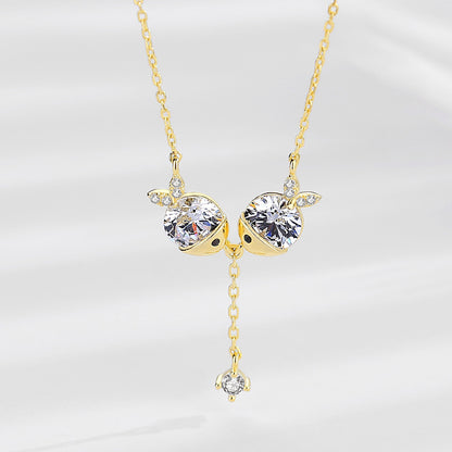 Zirkonia Halskette – Elegante Damen Halskette mit funkelnden Zirkonia-Steine