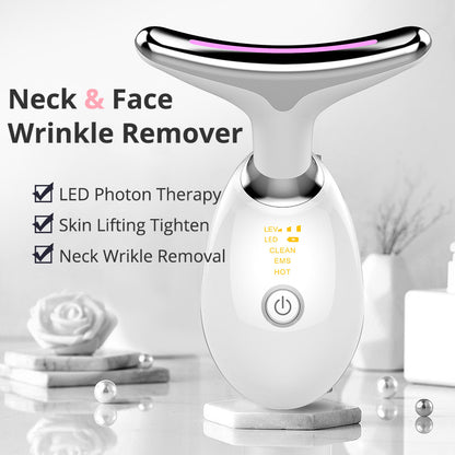 EMS Nackenmassagegerät mit Wärme – Elektrisches Anti-Falten Gerät