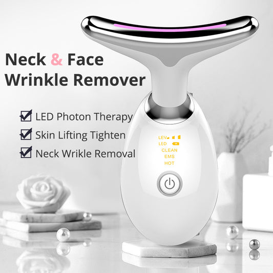 EMS Nackenmassagegerät mit Wärme – Elektrisches Anti-Falten Gerät