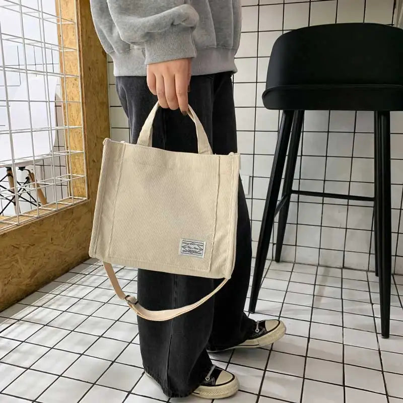 Corduroy Crossbody Tasche – Damen Umhängetasche