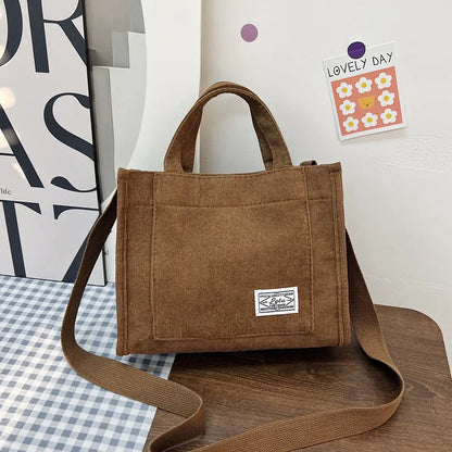 Corduroy Crossbody Tasche – Damen Umhängetasche