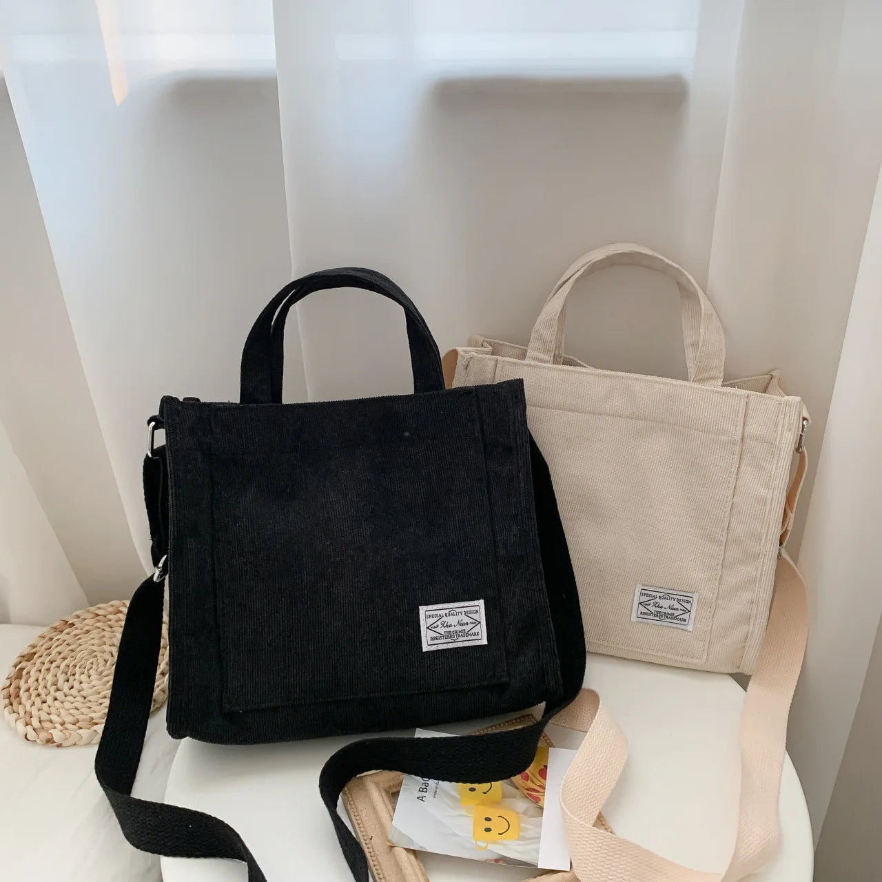 Corduroy Crossbody Tasche – Damen Umhängetasche