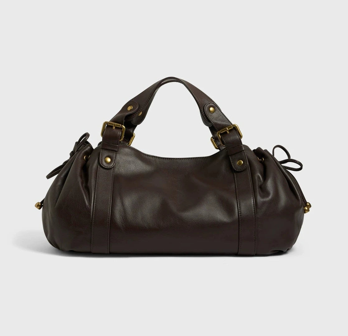 Boston Bag – Damen Crossbody Handtasche Schwarz