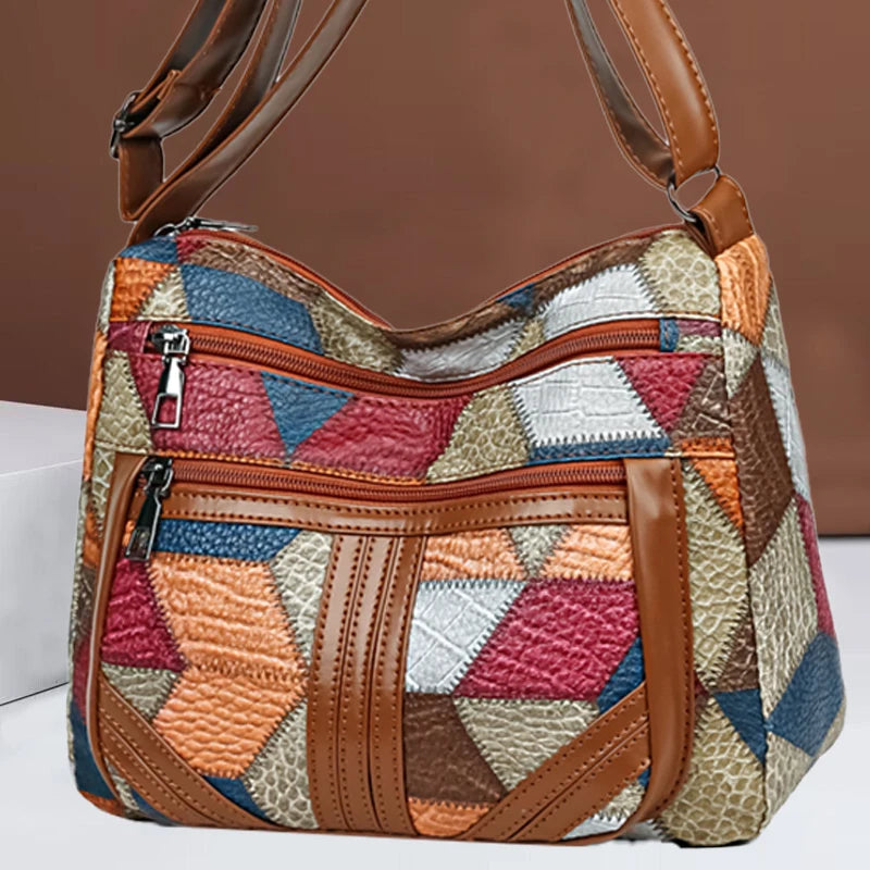 Bunte Crossbody Tasche – Damen Umhängetasche Geometric
