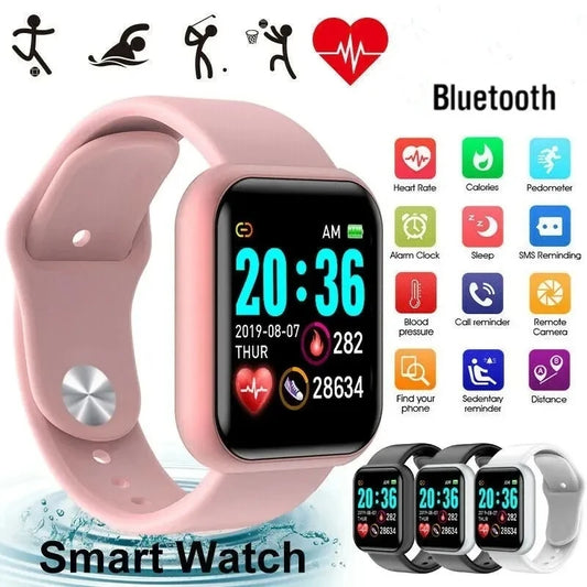 Smart Watch Bluetooth – Damen & Herren | Fitness, Musik, Schlafmonitor