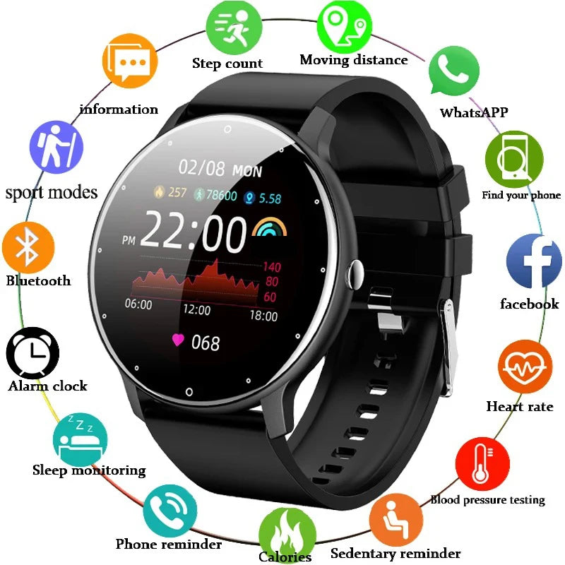 LIGE Smart Watch – Damen & Herren | Fitness, Herzfrequenz, Wasserdicht