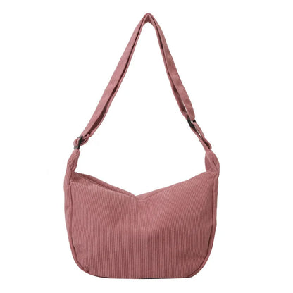 Corduroy Crossbody Bag – Damen Schultertasche