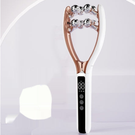 EMS V-Roller Gesichtsmassagegerät – Face Lifting mit Mikrostrom & Rot-Blau-Licht