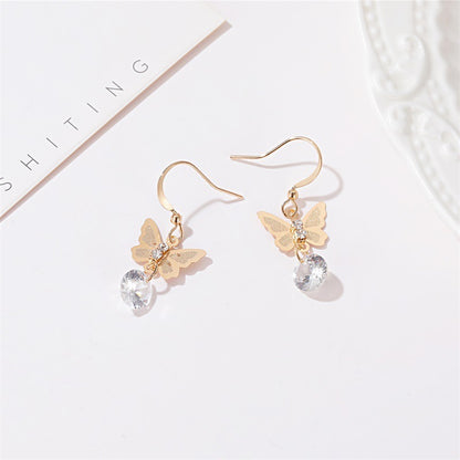 Kurze Zirkonia Ohrringe – Fashion Earrings Silber & Gold