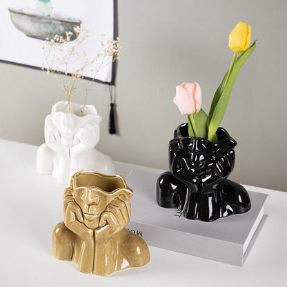 Keramik Vase Deko & Skulptur