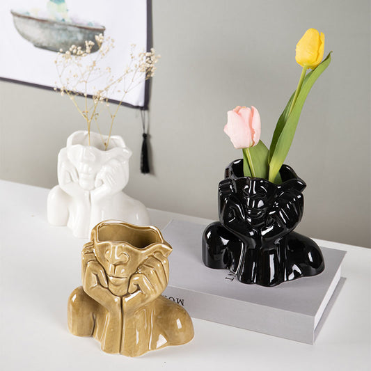 Keramik Vase Deko & Skulptur